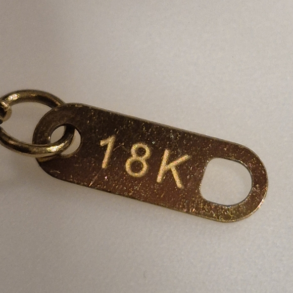 18k Gold/CZ bracelet - Picture 5 of 6